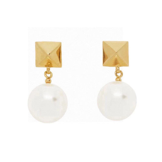 Valentino Pearl 18K Gold Earrings