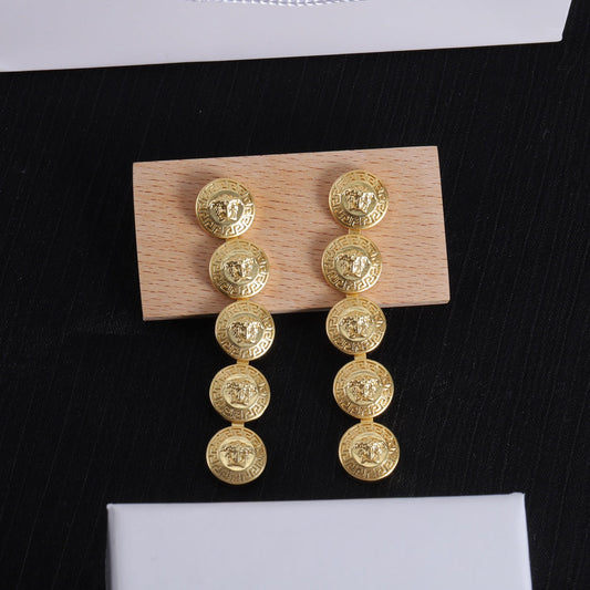 Long 18K Gold Earrings