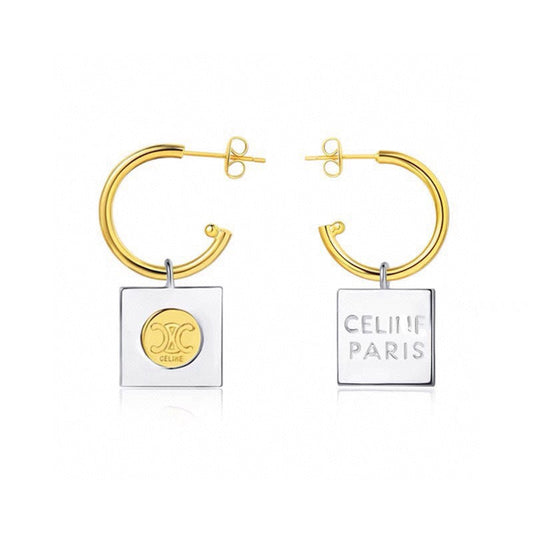 Celine Hoops 18K Gold Earrings