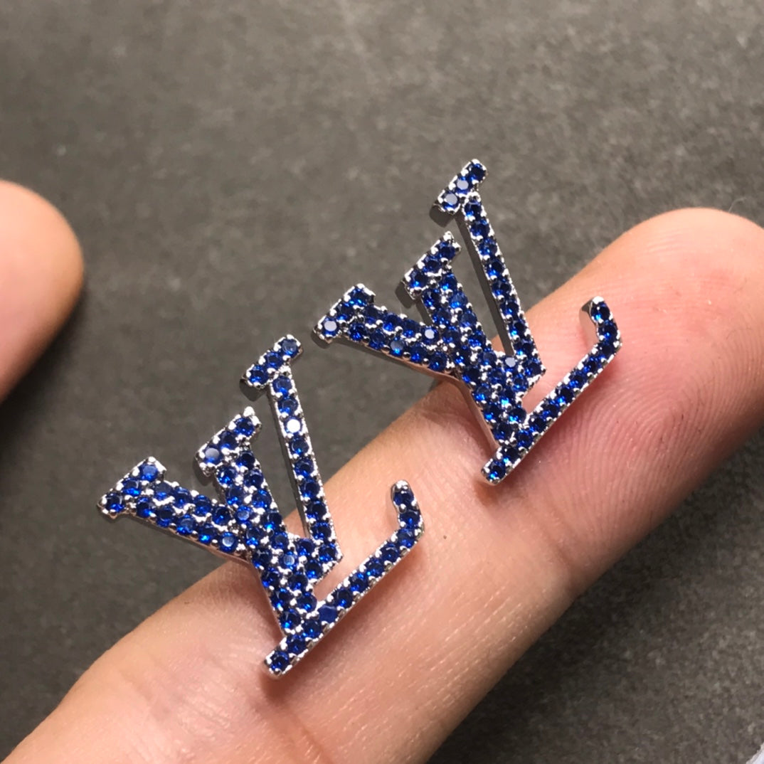 Louis Vuitton Iconic Aquamarine 18K Gold Earrings