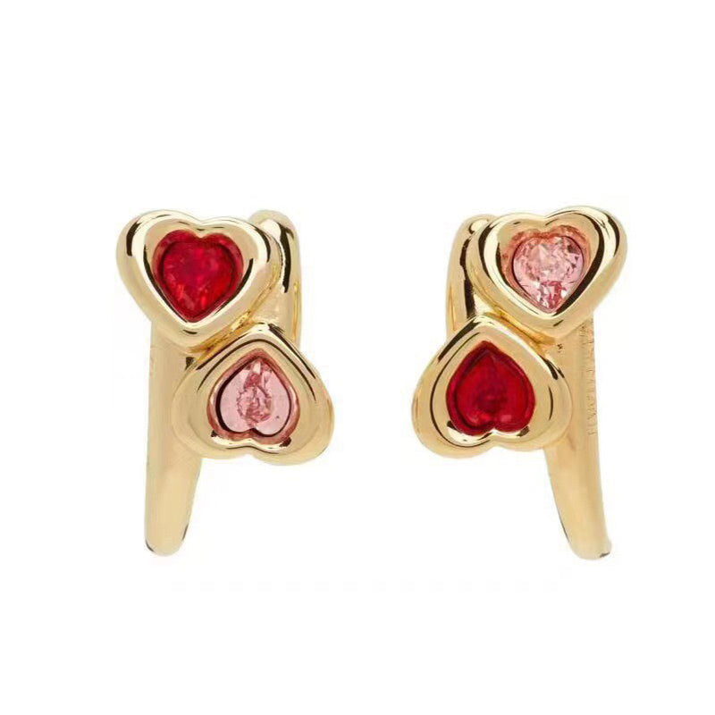 Bvlgari Crystals 18K Gold Earrings