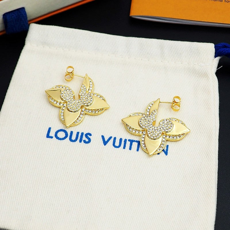 Louis Vuitton Medaillon 18K Gold Earrings