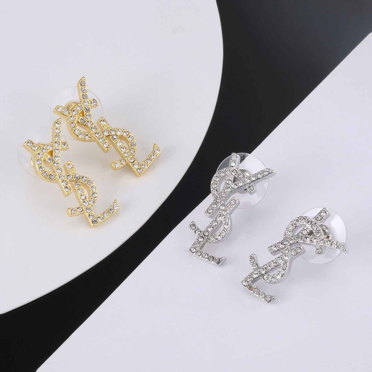 YSL Classic Crystals 18K Gold Brooch