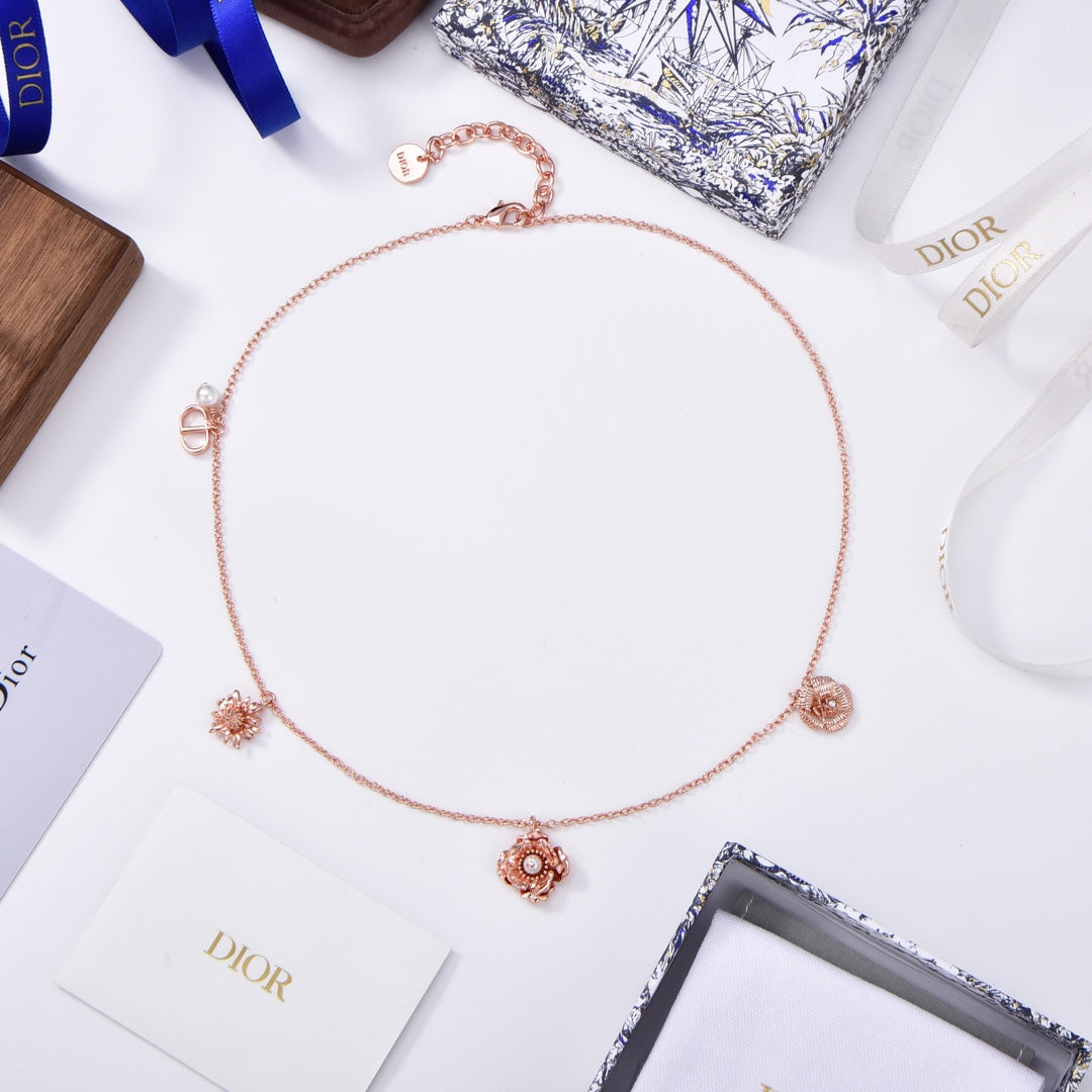 Dior D-Millefiori 18K Gold Necklace