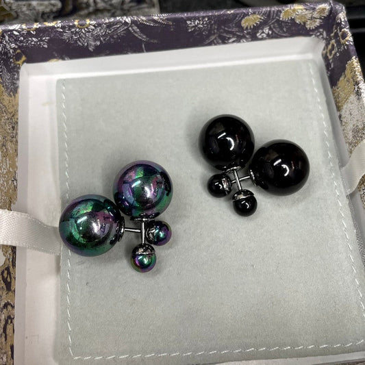 Dior Black Tribales 18K Gold Earrings