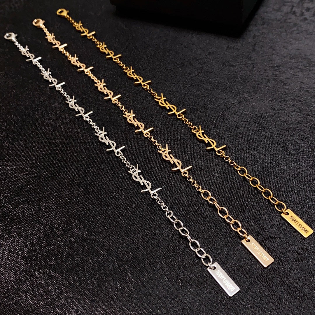 YSL Mini Cassan 18K Gold Bracelet