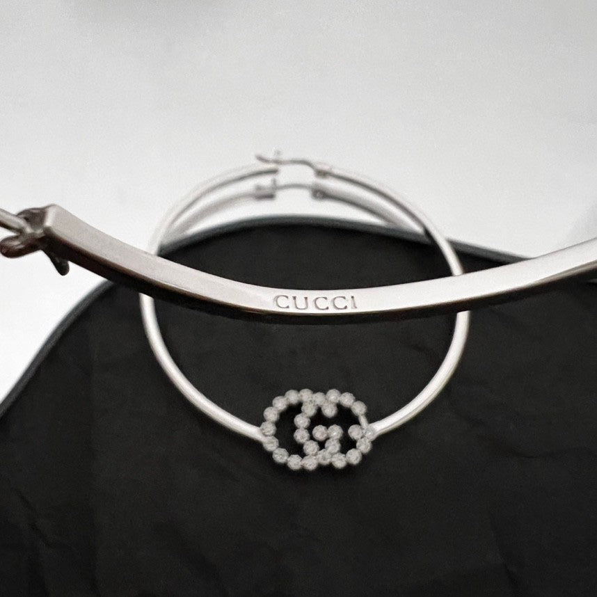 Gucci Double Running Diamond 18K Gold Bracelet