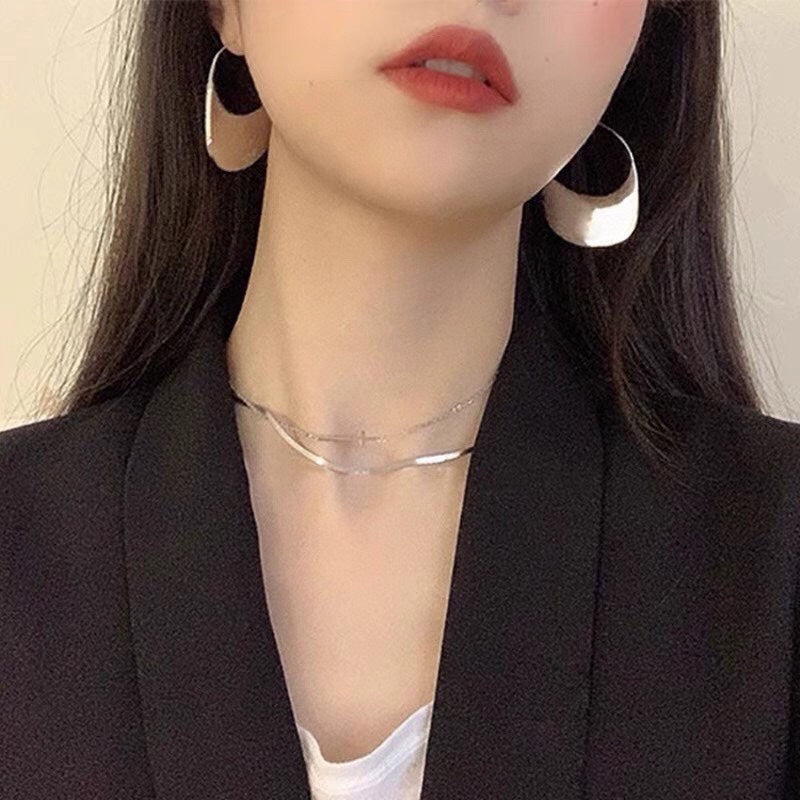 Celine Bag Pendant 18K Gold Earrings