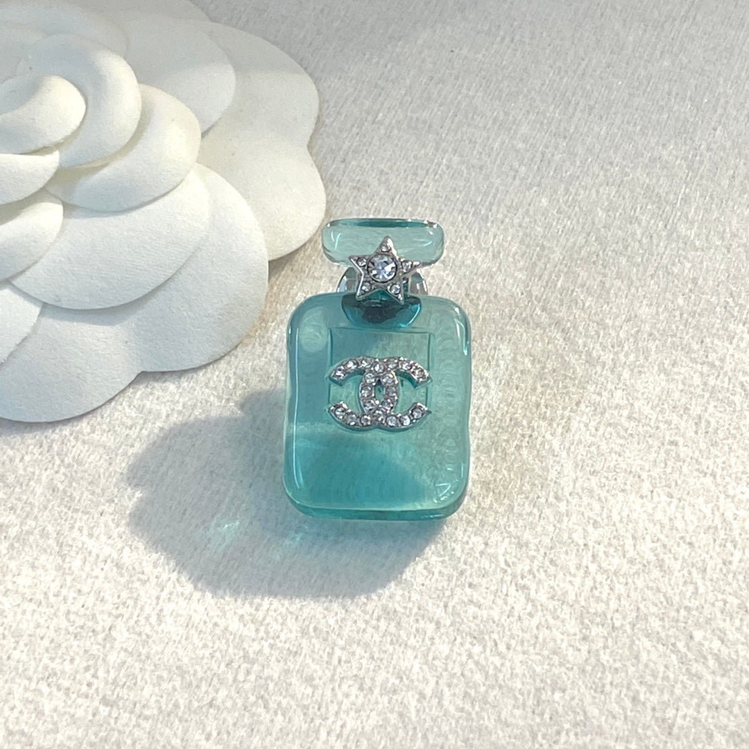 Chanel Perfume Color Bottle 18K Gold Brooch