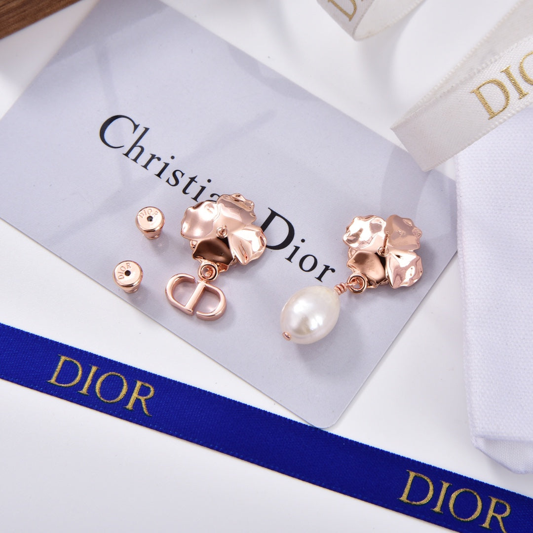 Dior D-Millefiori 18K Gold Earrings