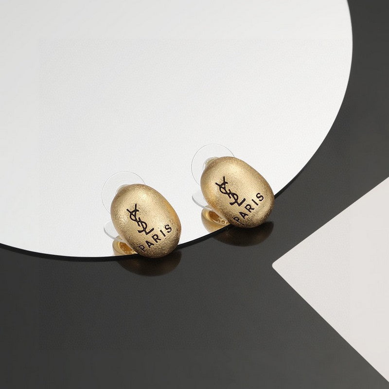 YSL Gold 18K Gold Earrings