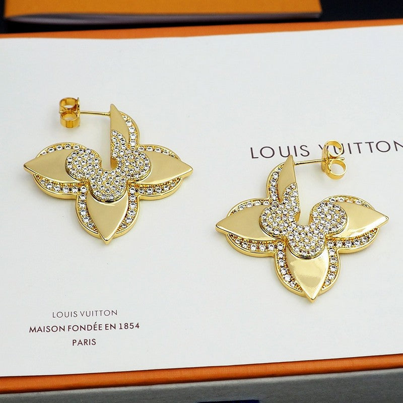Louis Vuitton Medaillon 18K Gold Earrings